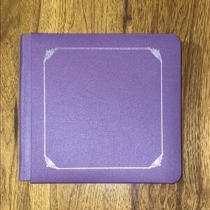 Purple Creative Memories Scrapbook with Silver Accents